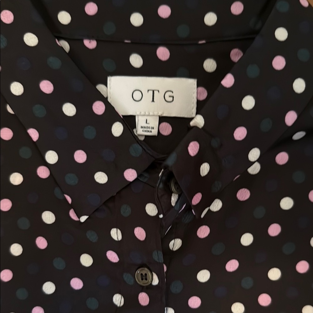 Tail Black and White Polka Dot Midi Dress - Picture 2 of 4